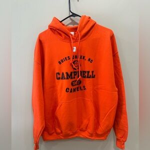 Campbell University Official Camels Logo Unisex Adult Pull-Over Hoodie Orange L